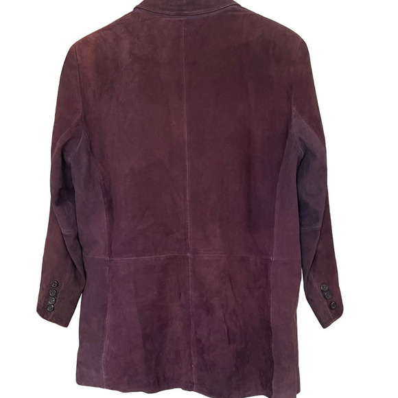 Ralph Lauren Women's Leather Suede Blazer Size Large - Picture 2 of 12